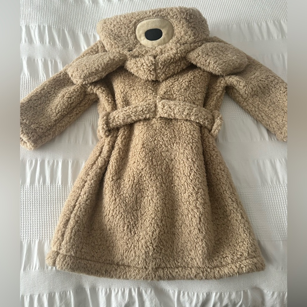 Pottery Barn Kids Tan Bear Hooded Bathrobe - Picture 5 of 5